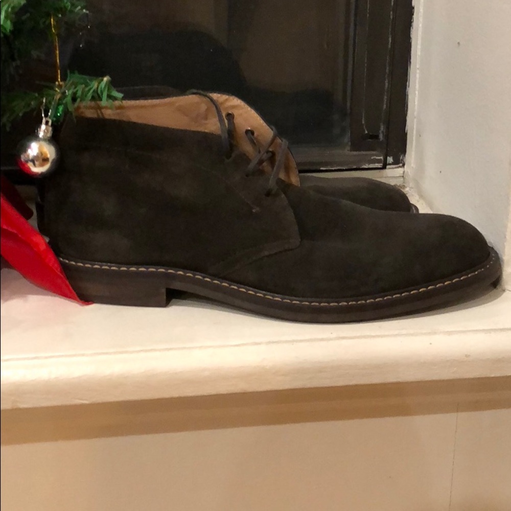 Green Suede shoes 12M